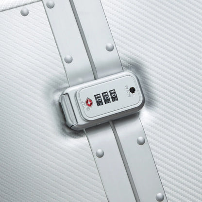 Delsey Alu’r 76 cm Aluminium Zipperless 4-Wheel Suitcase - Silver