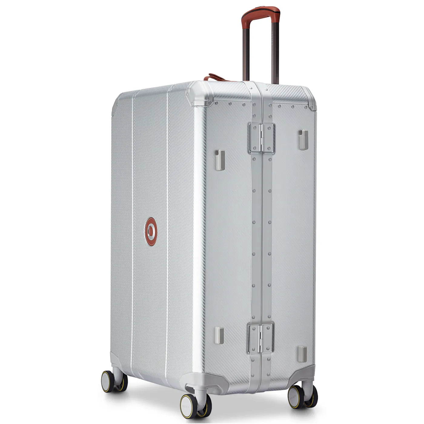 Delsey Alu’r 76 cm Aluminium Zipperless 4-Wheel Suitcase - Silver