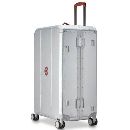 Delsey Alu’r 76 cm Aluminium Zipperless 4-Wheel Suitcase - Silver