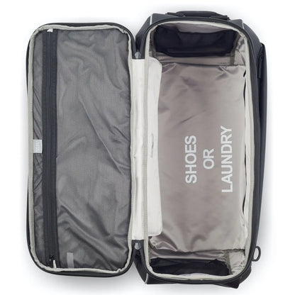 Large main opening with zip closure