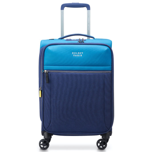 Delsey Brochant 3 - 55 cm 4-Wheel Expandable Carry-on Luggage - Ultramarine Blue