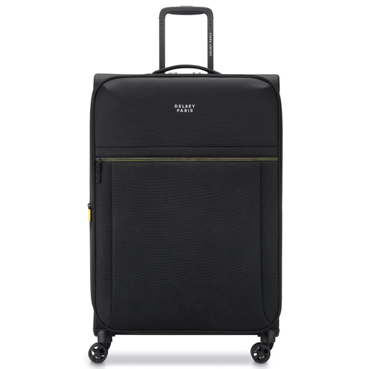 Delsey Brochant 3 - 78 cm 4-Wheel Expandable Luggage - Deep Black