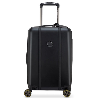 Delsey Cadence 55 cm 4-Wheel Expandable Cabin Suitcase - Deep Black