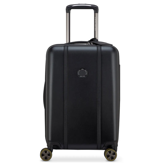 Delsey Cadence 55 cm 4-Wheel Expandable Cabin Suitcase - Deep Black
