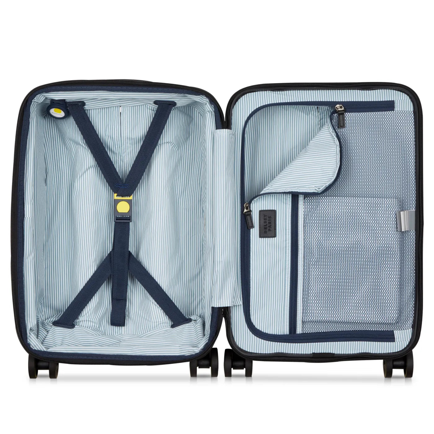 Delsey Cadence 55 cm 4-Wheel Expandable Cabin Suitcase - Deep Black