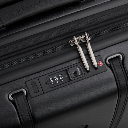 Delsey Cadence 55 cm 4-Wheel Expandable Cabin Suitcase - Deep Black