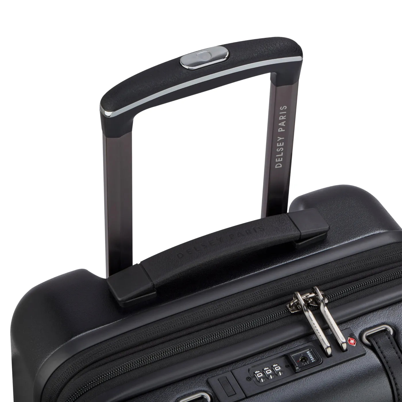Delsey Cadence 55 cm 4-Wheel Expandable Cabin Suitcase - Deep Black