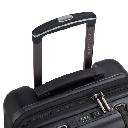 Delsey Cadence 55 cm 4-Wheel Expandable Cabin Suitcase - Deep Black