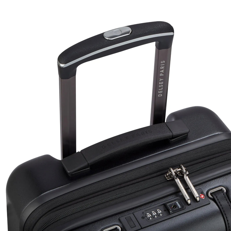 Delsey Cadence 55 cm 4-Wheel Expandable Cabin Suitcase - Deep Black