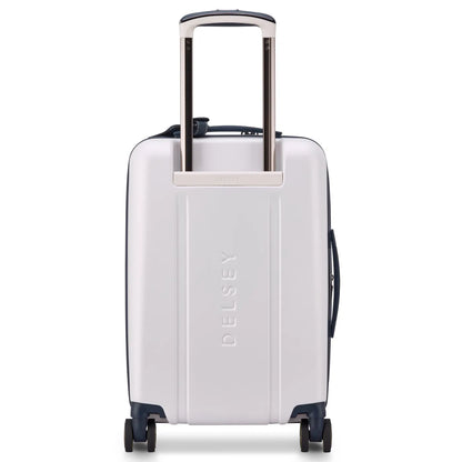 Delsey Cadence 55 cm 4-Wheel Expandable Cabin Suitcase - Ivory / Navy