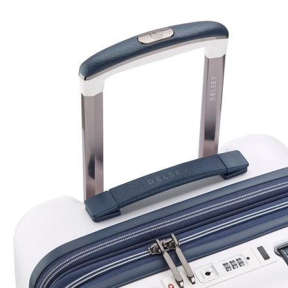 Delsey Cadence 55 cm 4-Wheel Expandable Cabin Suitcase - Ivory / Navy