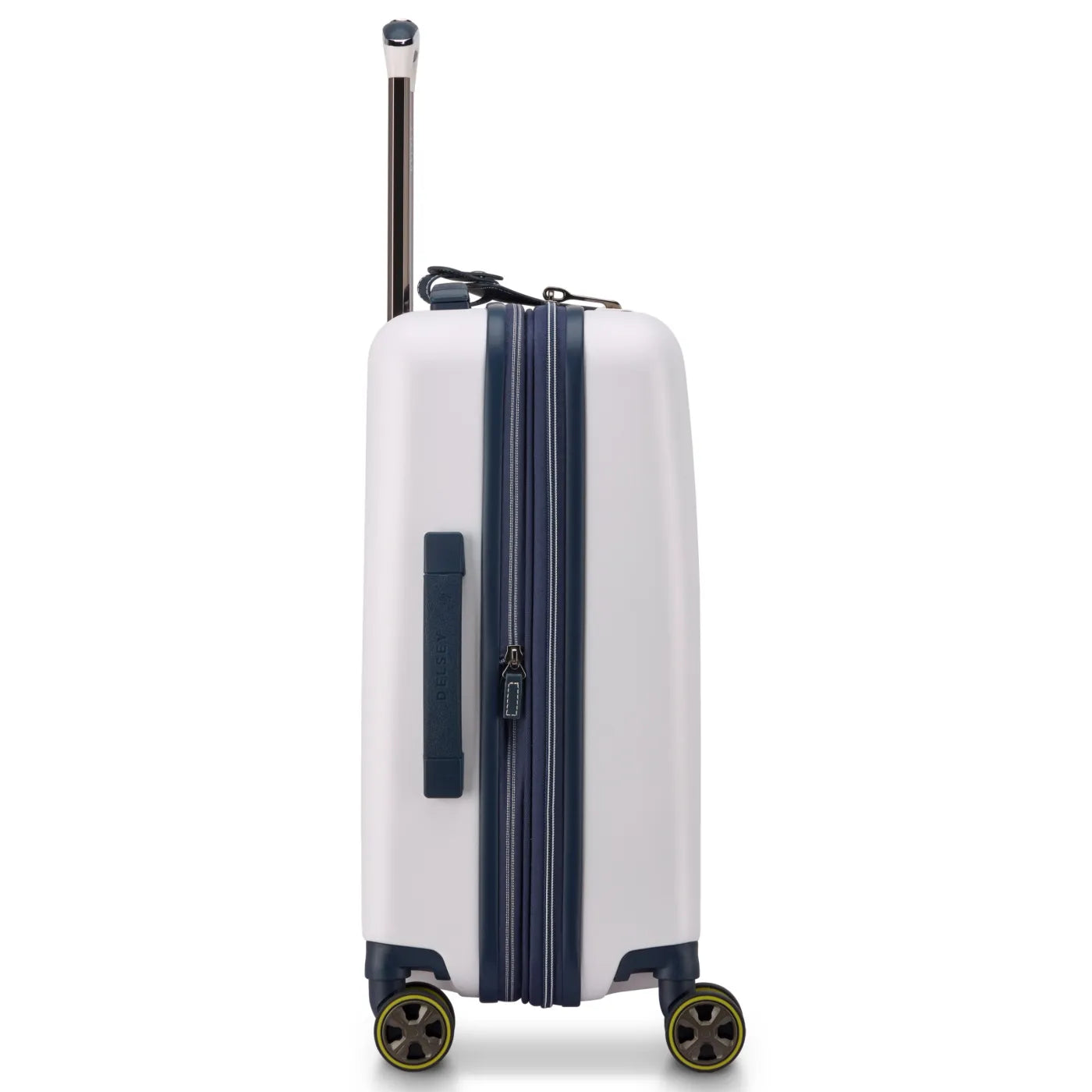 Delsey Cadence 55 cm 4-Wheel Expandable Cabin Suitcase - Ivory / Navy