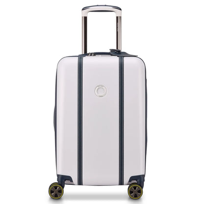 Delsey Cadence 55 cm 4-Wheel Expandable Cabin Suitcase - Ivory / Navy