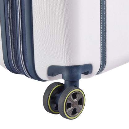 Delsey Cadence 55 cm 4-Wheel Expandable Cabin Suitcase - Ivory / Navy