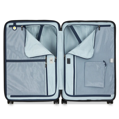 Delsey Cadence 76 cm 4-Wheel Expandable Suitcase - Deep Black