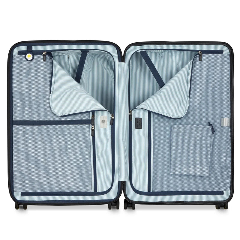 Delsey Cadence 76 cm 4-Wheel Expandable Suitcase - Deep Black