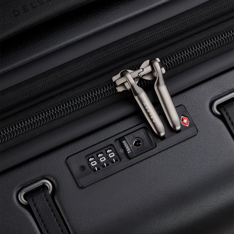 Delsey Cadence 76 cm 4-Wheel Expandable Suitcase - Deep Black