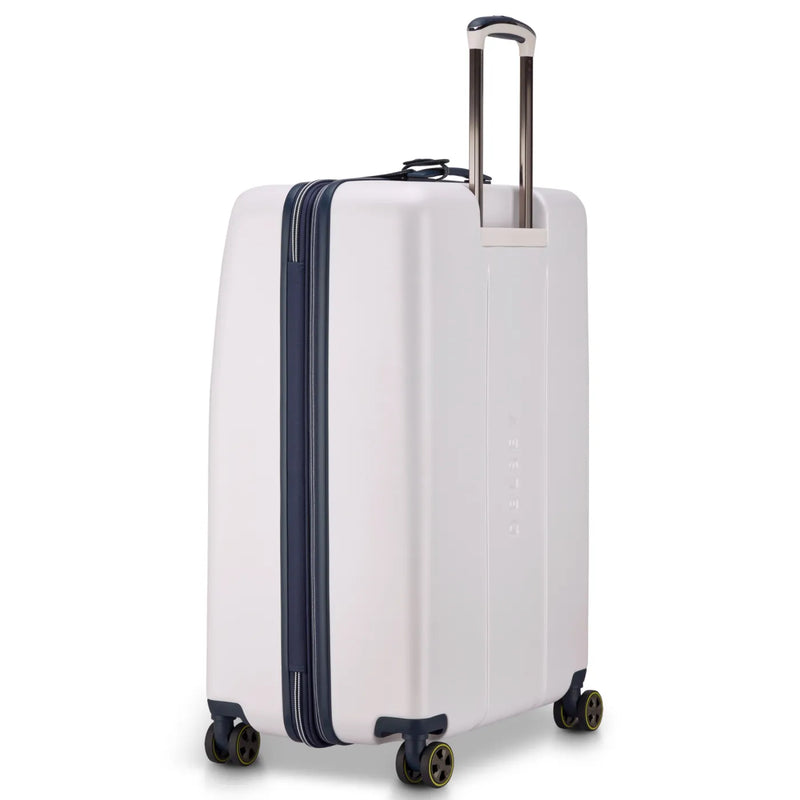 Delsey Cadence 76 cm 4-Wheel Expandable Suitcase - Ivory / Navy