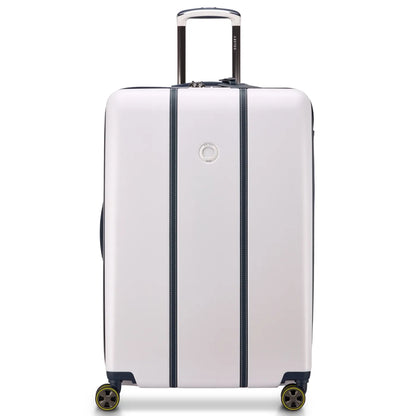 Delsey Cadence 76 cm 4-Wheel Expandable Suitcase - Ivory / Navy