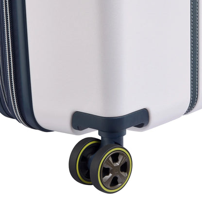 Delsey Cadence 76 cm 4-Wheel Expandable Suitcase - Ivory / Navy