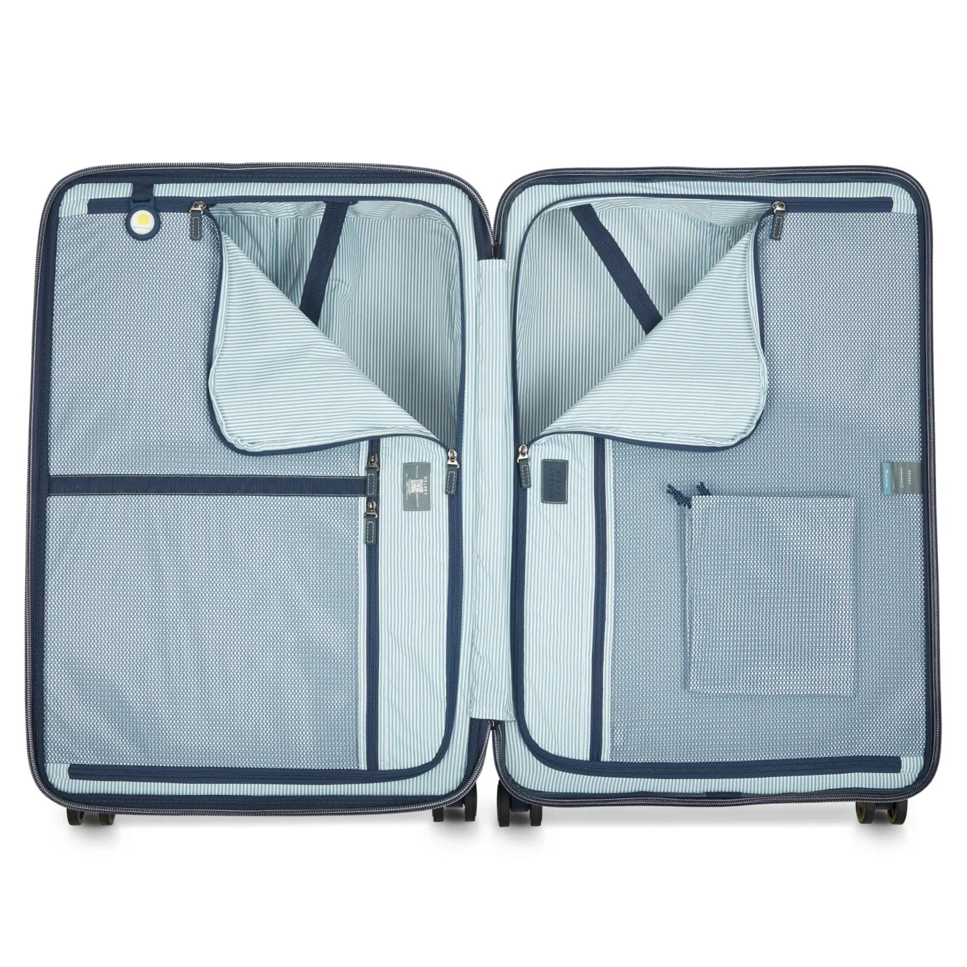 Delsey Cadence 76 cm 4-Wheel Expandable Suitcase - Ivory / Navy