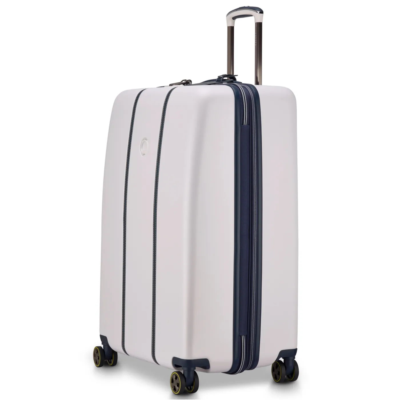 Delsey Cadence 76 cm 4-Wheel Expandable Suitcase - Ivory / Navy