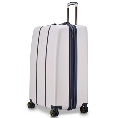 Delsey Cadence 76 cm 4-Wheel Expandable Suitcase - Ivory / Navy