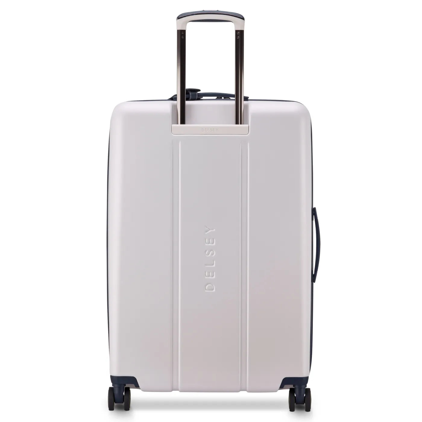 Delsey Cadence 76 cm 4-Wheel Expandable Suitcase - Ivory / Navy