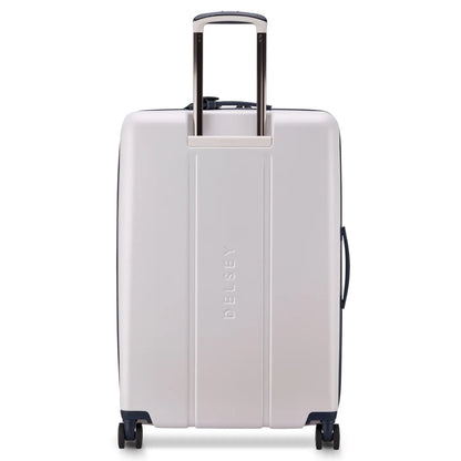 Delsey Cadence 76 cm 4-Wheel Expandable Suitcase - Ivory / Navy