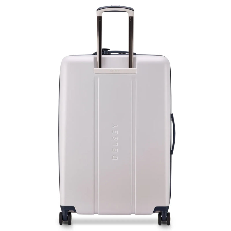 Delsey Cadence 76 cm 4-Wheel Expandable Suitcase - Ivory / Navy