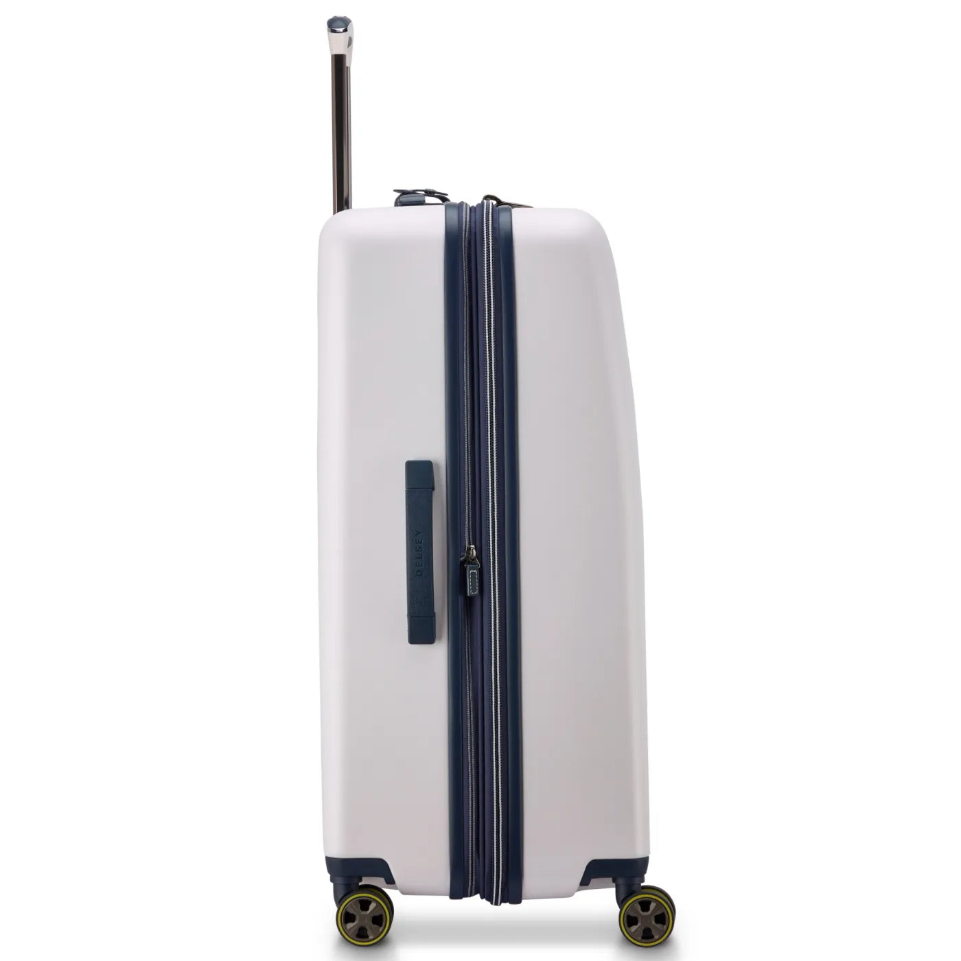 Delsey Cadence 76 cm 4-Wheel Expandable Suitcase - Ivory / Navy