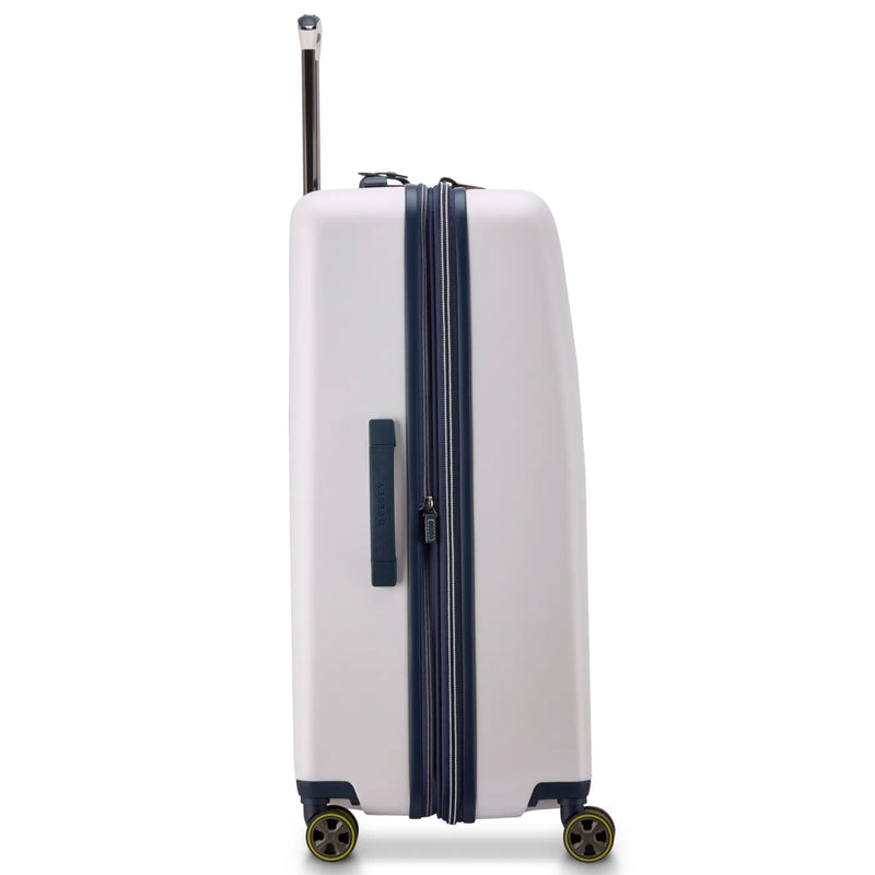 Delsey Cadence 76 cm 4-Wheel Expandable Suitcase - Ivory / Navy