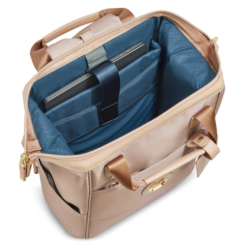 Delsey Chatelet Air 2.0 14’’ Laptop Tote Backpack - Beige Rose