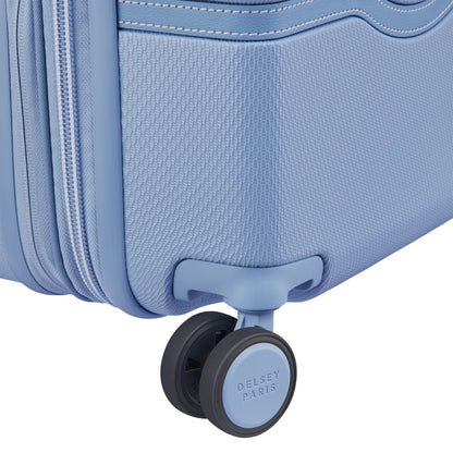 Delsey Chatelet Air 2.0 - 55 cm 4-Wheel Expandable Cabin Suitcase - Light Blue (Limited Edition)