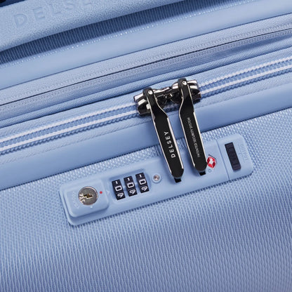 Delsey Chatelet Air 2.0 - 55 cm 4-Wheel Expandable Cabin Suitcase - Light Blue (Limited Edition)
