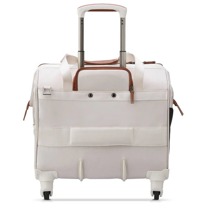 Four detachable wheels and push button retractable handle