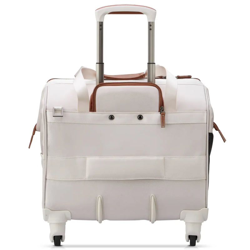 Four detachable wheels and push button retractable handle