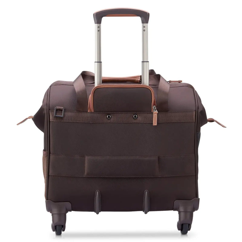 Four detachable wheels and push button retractable handle