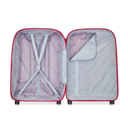 Compression straps and zippered divider pad