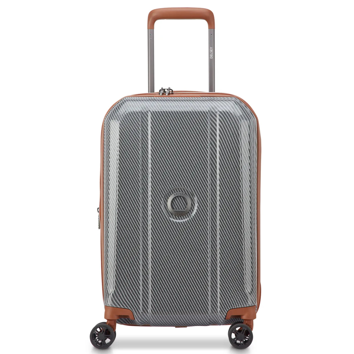Delsey Helium Ultimate 55 cm 4-Wheel Expandable Carry-on Suitcase - Silver