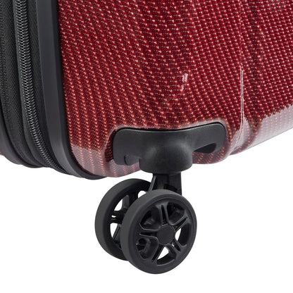 Delsey Helium Ultimate 55 cm 4-Wheel Expandable Carry-on Suitcase - Burgundy