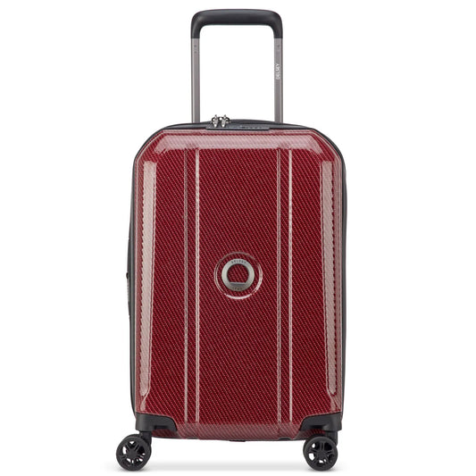 Delsey Helium Ultimate 55 cm 4-Wheel Expandable Carry-on Suitcase - Burgundy