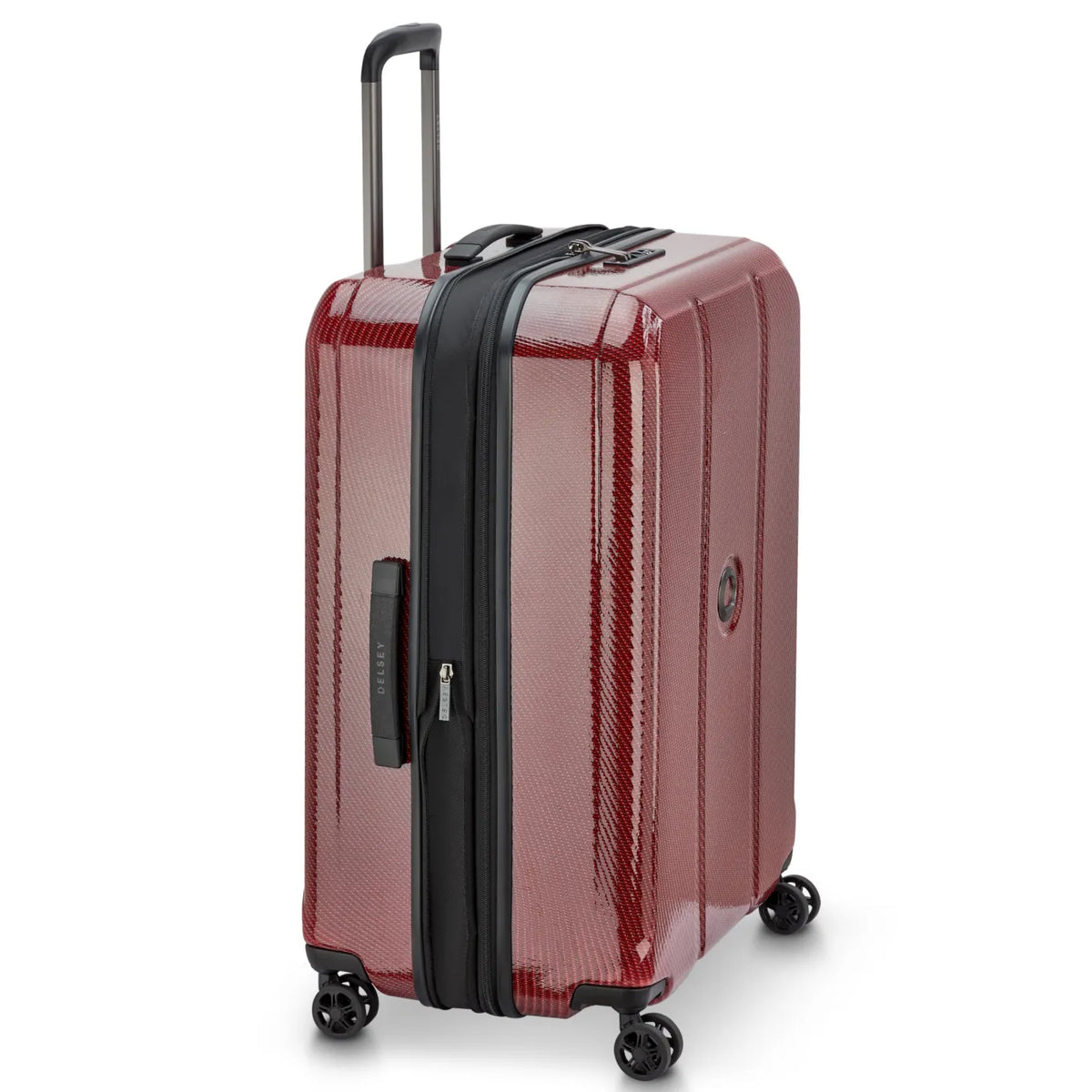 Delsey Helium Ultimate 70 cm 4-Wheel Expandable Suitcase - Burgundy