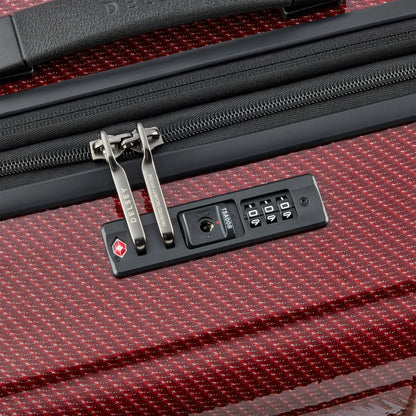 Delsey Helium Ultimate 70 cm 4-Wheel Expandable Suitcase - Burgundy