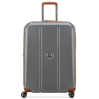 Delsey Helium Ultimate 70 cm 4-Wheel Expandable Suitcase - Silver