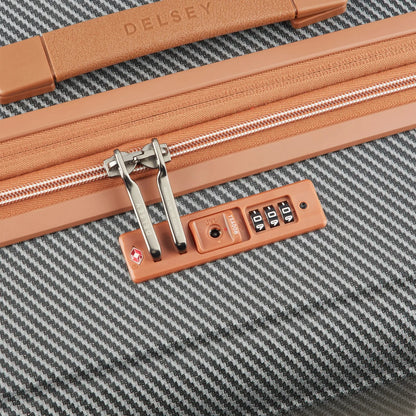 Delsey Helium Ultimate 70 cm 4-Wheel Expandable Suitcase - Silver