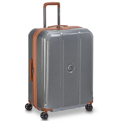 Delsey Helium Ultimate 70 cm 4-Wheel Expandable Suitcase - Silver