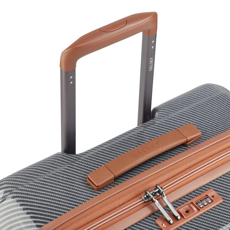 Delsey Helium Ultimate 70 cm 4-Wheel Expandable Suitcase - Silver