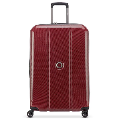 Delsey Helium Ultimate 76 cm 4-Wheel Expandable Suitcase - Burgundy