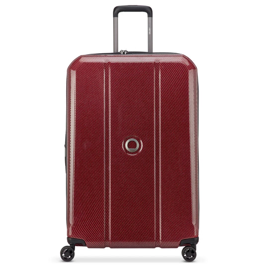 Delsey Helium Ultimate 76 cm 4-Wheel Expandable Suitcase - Burgundy